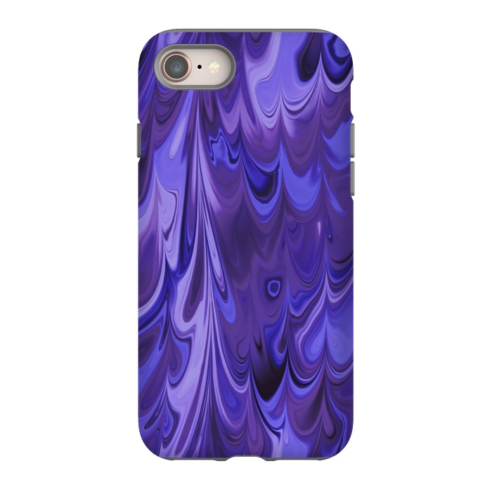 iPhone 8 StrongFit Purple Faux Marble 2 by Andrea Haase