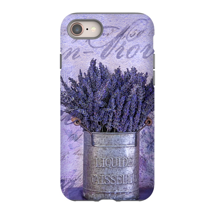 iPhone 8 StrongFit Lavender Bouquet In Tin Can by Andrea Haase