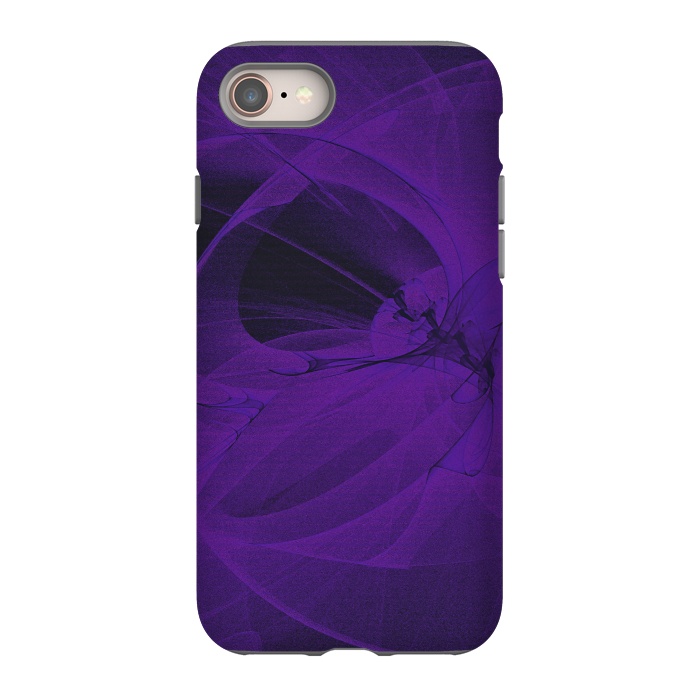 iPhone 8 StrongFit Purple Fractals by Andrea Haase