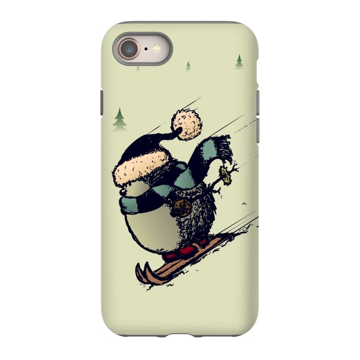iPhone 8 StrongFit Skier  by Mangulica