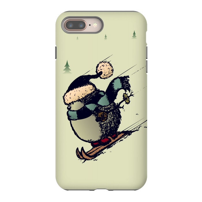 iPhone 8 plus StrongFit Skier  by Mangulica