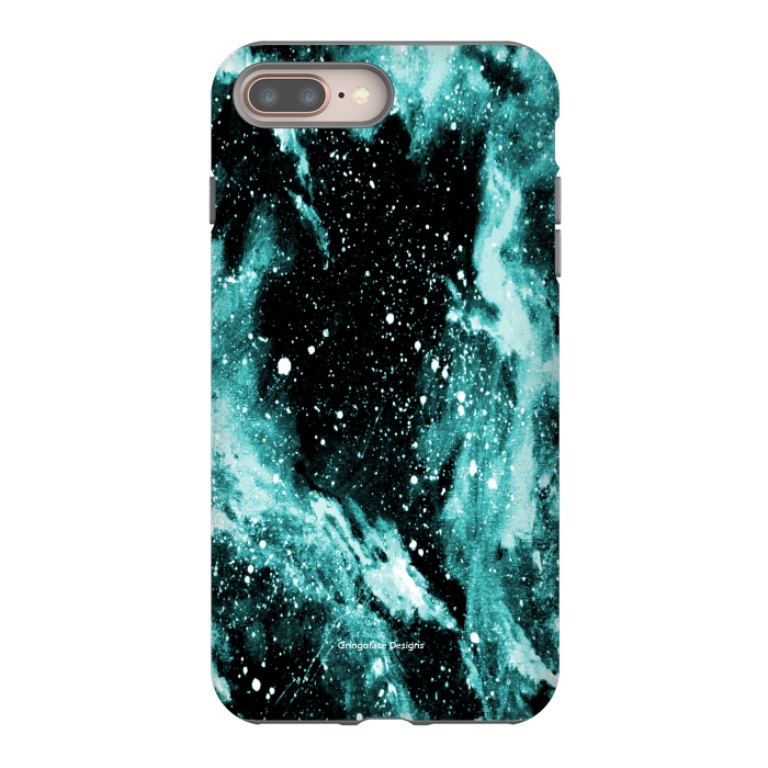 iPhone 8 plus StrongFit Iced Galaxy by Gringoface Designs