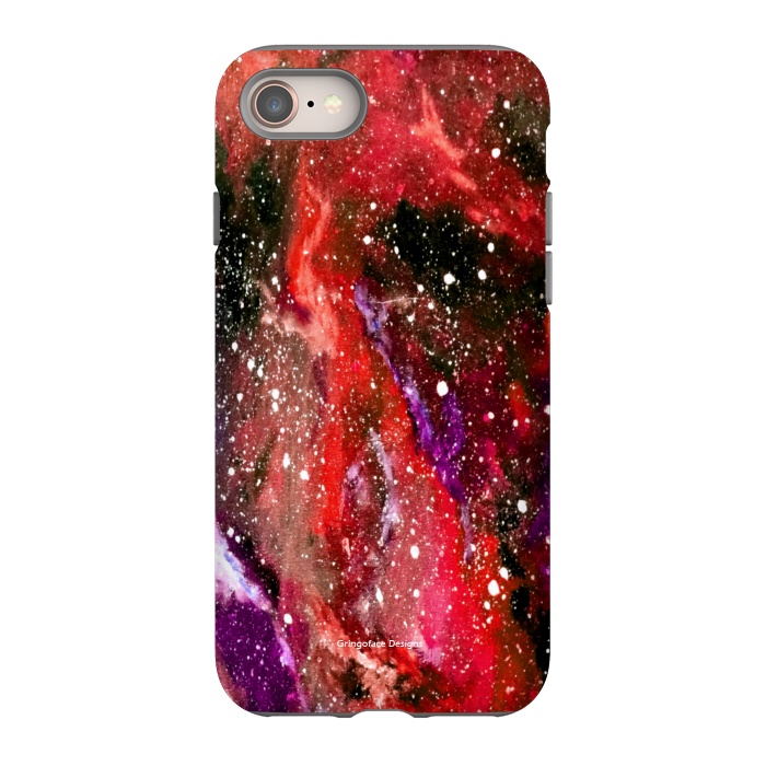 iPhone 8 StrongFit Red Galaxy by Gringoface Designs