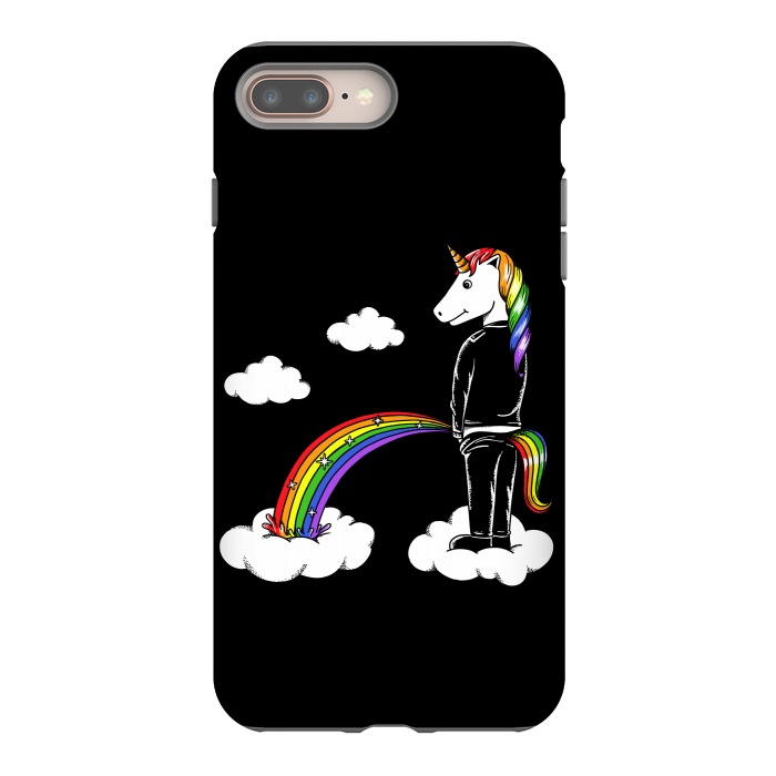 iPhone 8 plus StrongFit Unicorn Rainbow by Coffee Man