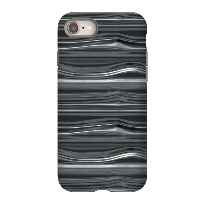 iPhone 8 StrongFit Chrome Lines by Andrea Haase