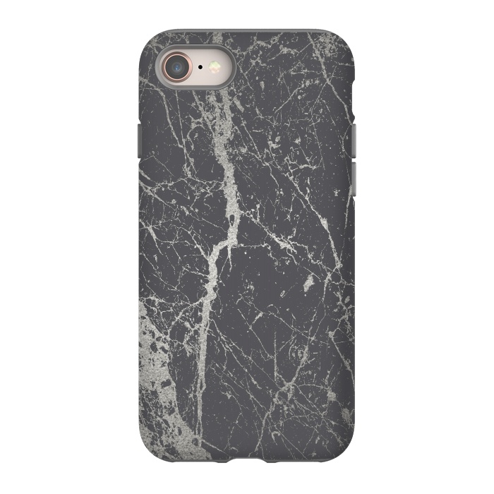 iPhone 8 StrongFit Elegant Silver Marble 2 by Andrea Haase