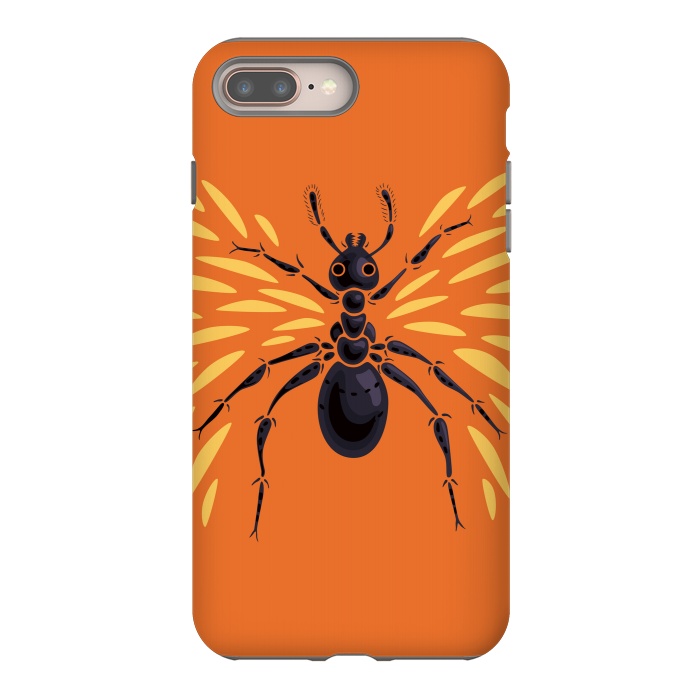 iPhone 8 plus StrongFit Winged Ant  Abstract Art by Boriana Giormova