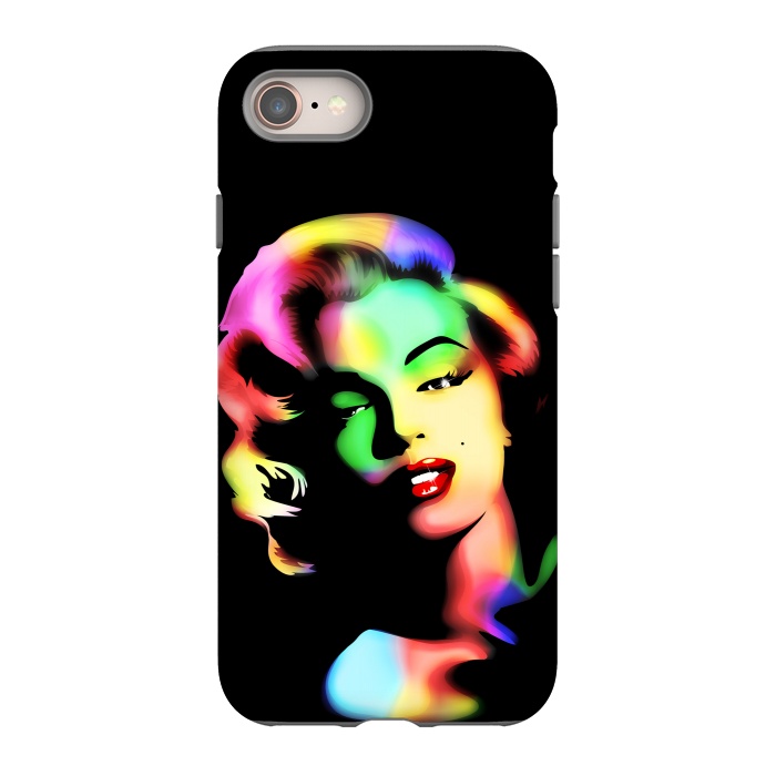 iPhone 8 StrongFit Marilyn Monroe Rainbow Colors  by BluedarkArt