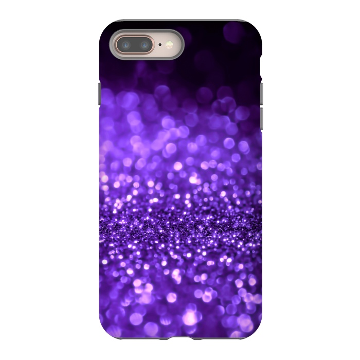 iPhone 8 plus StrongFit Ultra Violet Faux Glitter by  Utart