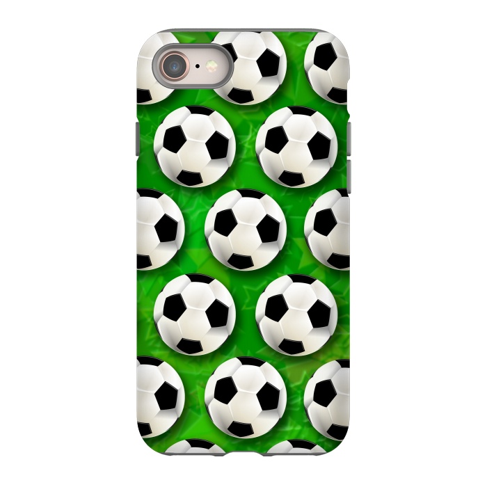iPhone 8 StrongFit Soccer Ball Football Pattern by BluedarkArt