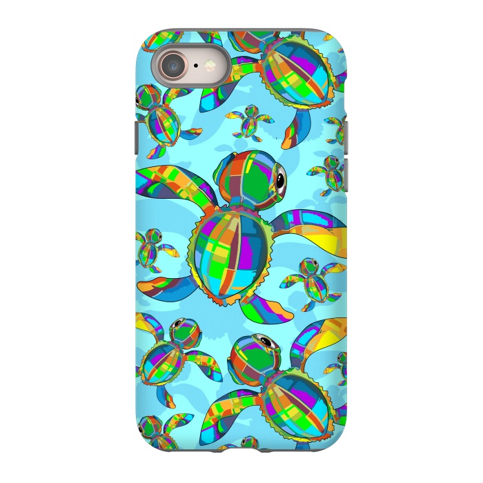 iPhone 8 StrongFit Baby Sea Turtle Fabric Toy by BluedarkArt