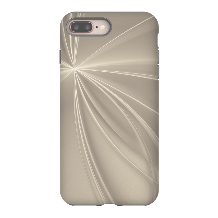 iPhone 8 plus StrongFit Shining Rays In Soft Gold by Andrea Haase