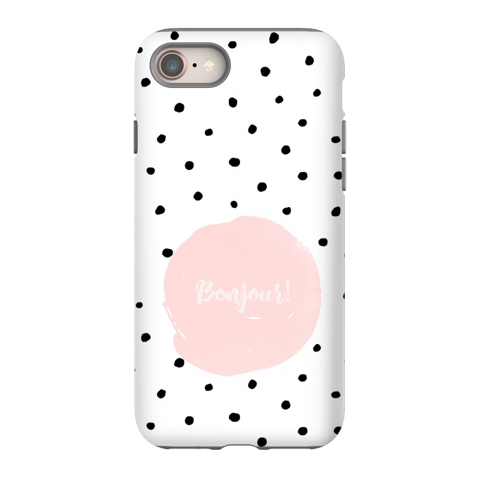 iPhone 8 StrongFit Bonjour - on polka dots  by  Utart