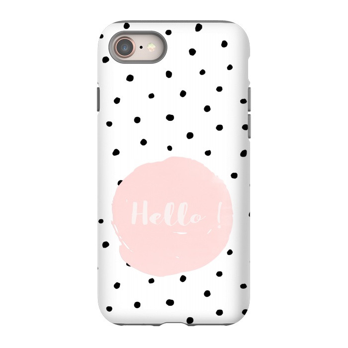 iPhone 8 StrongFit Hello on polka dots  by  Utart
