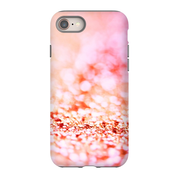 iPhone 8 StrongFit Sunny pink faux glitter by  Utart