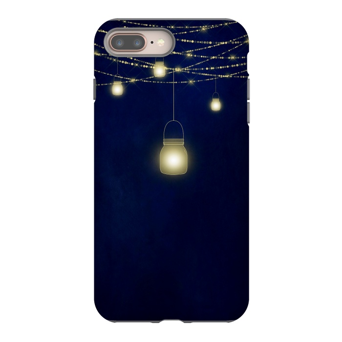 iPhone 8 plus StrongFit Sparkling Light Jars at night by  Utart