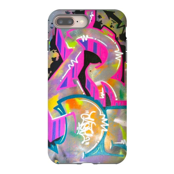 iPhone 8 plus StrongFit Colorful Grafitti Tag by Andrea Haase