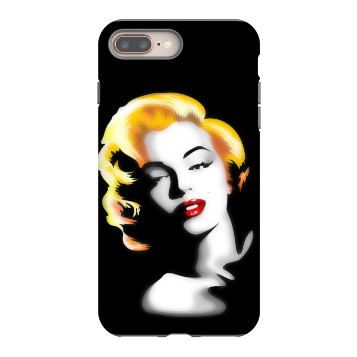 iPhone 8 plus StrongFit Marilyn Golden Hair by BluedarkArt