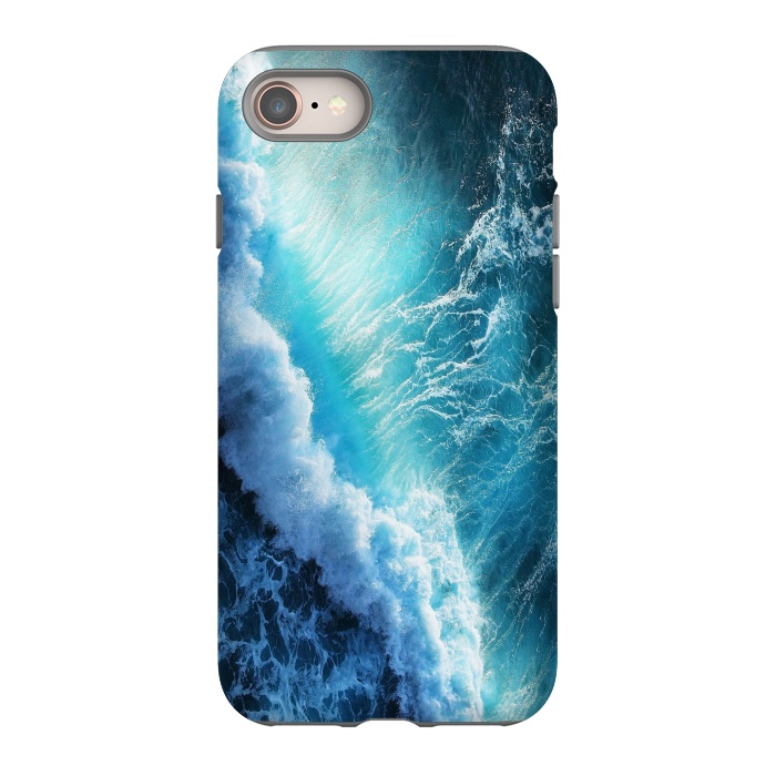 iPhone 8 StrongFit Waving Blue by ''CVogiatzi.
