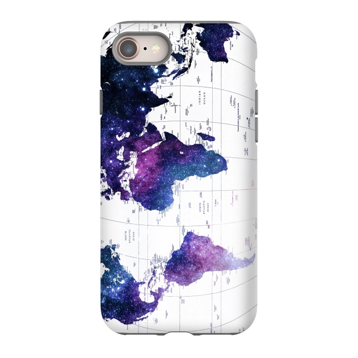 iPhone 8 StrongFit ALLOVER THE WORLD-Galaxy map by ''CVogiatzi.