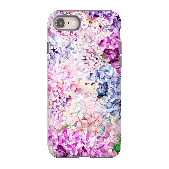 iPhone 8 StrongFit Purple Lilacs and Hydrangea by  Utart