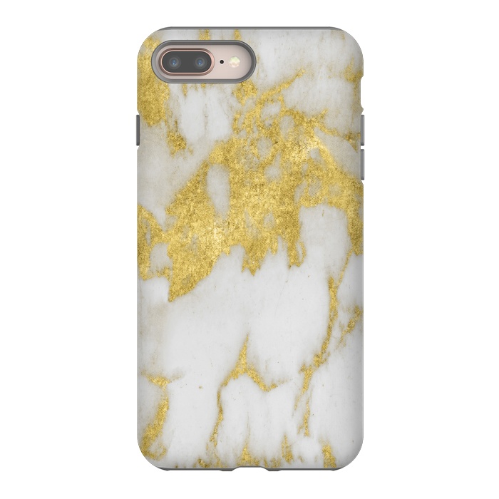 iPhone 8 plus StrongFit Gold marble by haroulita