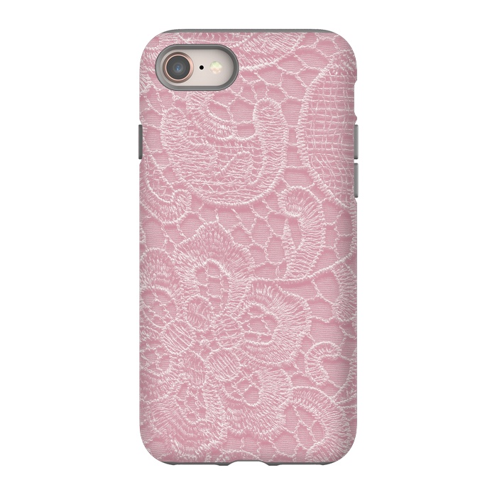 iPhone 8 StrongFit Pink Lace by Andrea Haase