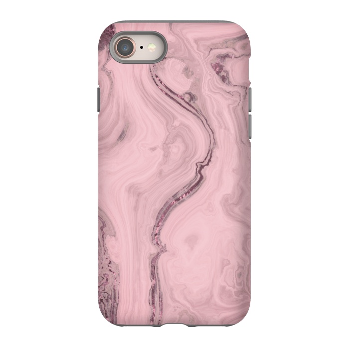 iPhone 8 StrongFit Glamorous Marble Pink 2 by Andrea Haase