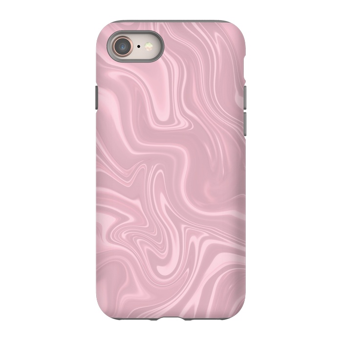 iPhone 8 StrongFit Marbled Pink Paint 2 by Andrea Haase