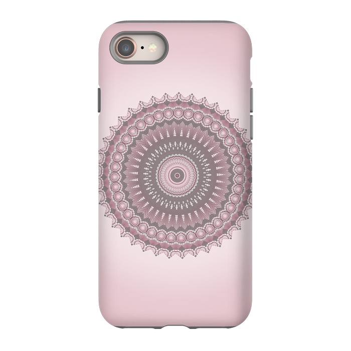 iPhone 8 StrongFit Soft Pink Mandala Design by Andrea Haase
