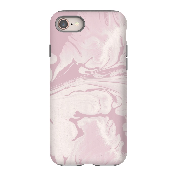 iPhone 8 StrongFit Pink Marbled Wet Paint 2 by Andrea Haase
