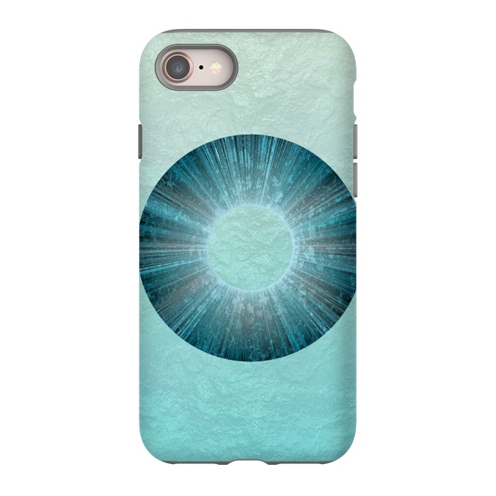 iPhone 8 StrongFit Turquoise Alien Iris 2 by Andrea Haase