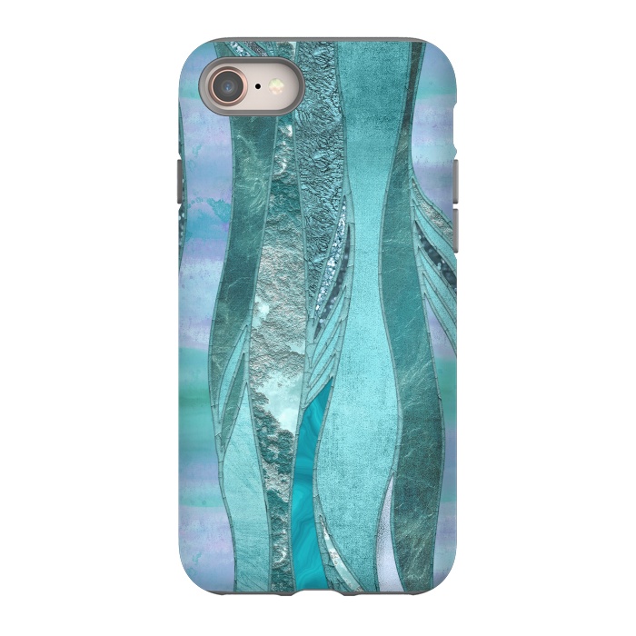 iPhone 8 StrongFit Turquoise Green Glamour by Andrea Haase
