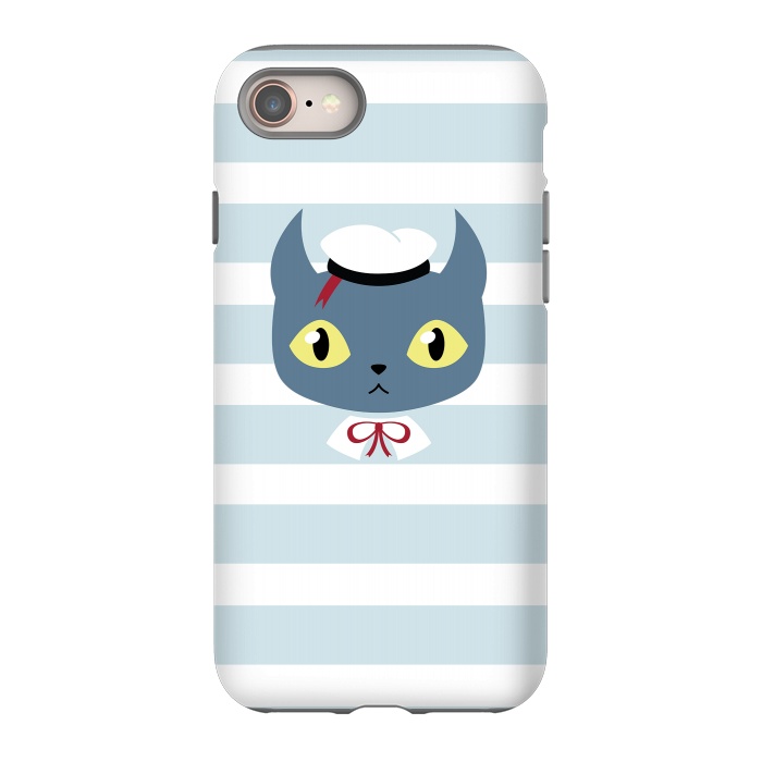 iPhone 8 StrongFit Sailor cat by Laura Nagel