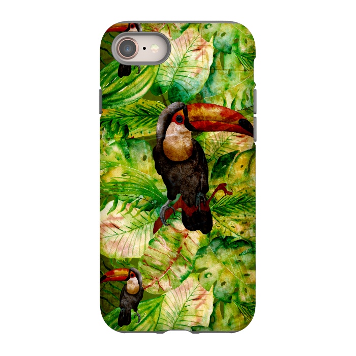 iPhone 8 StrongFit Tropical Jungle Bird by  Utart