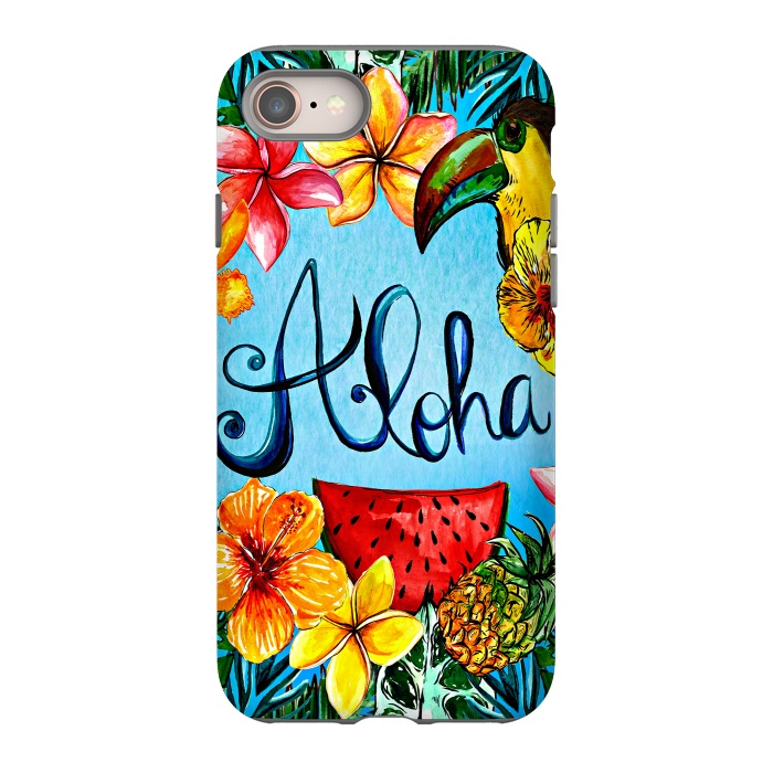iPhone 8 StrongFit Aloha Tropical Fruits by  Utart