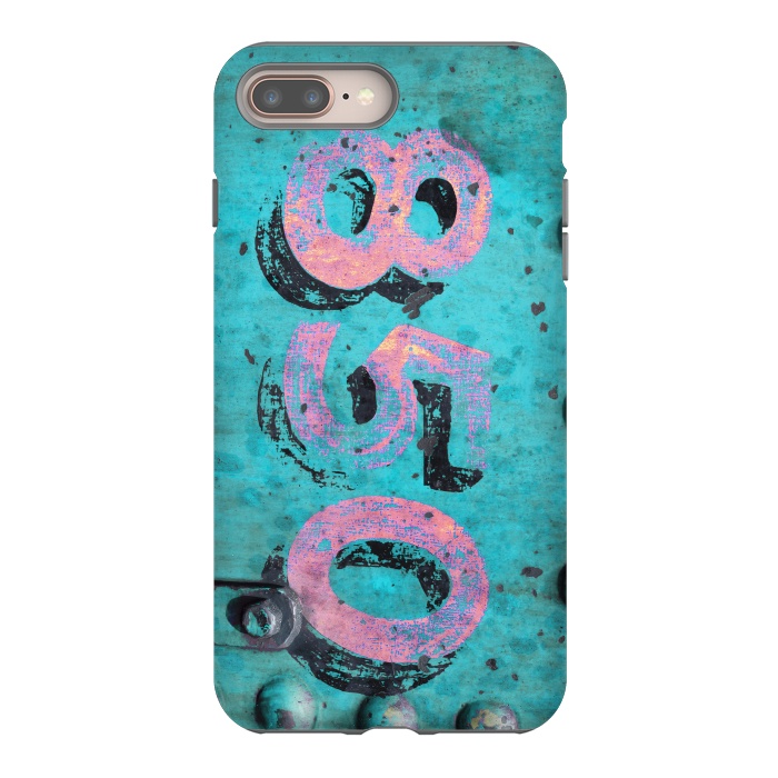 iPhone 8 plus StrongFit Number 850 Spray Paint Grunge by Andrea Haase