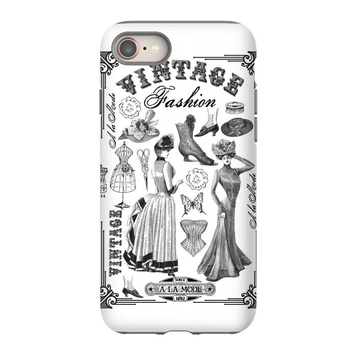 iPhone 8 StrongFit Vintage Fashion Ladies by Andrea Haase