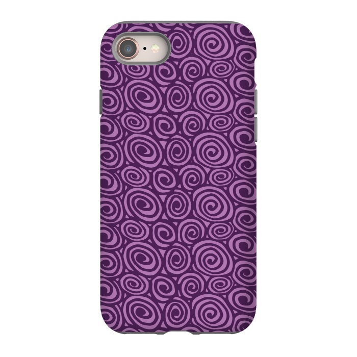 iPhone 8 StrongFit Spiral pattern by Laura Nagel