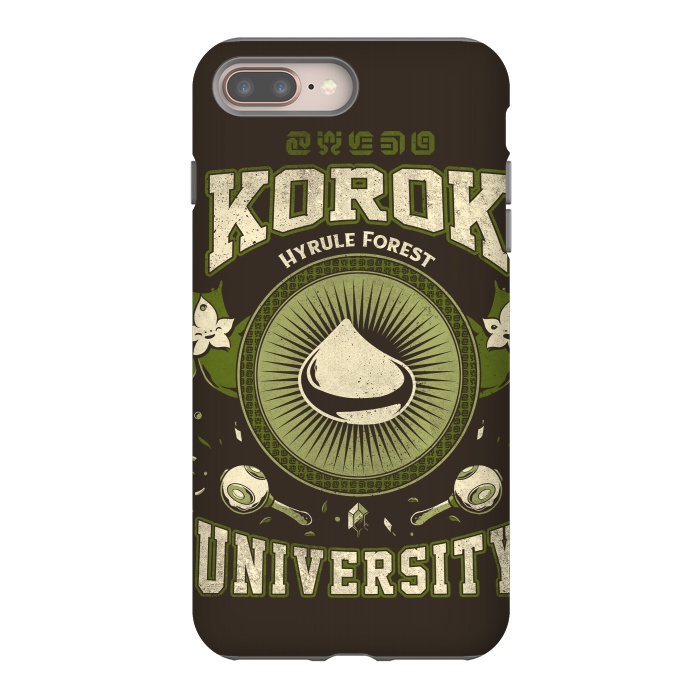iPhone 8 plus StrongFit Korok University by Ilustrata