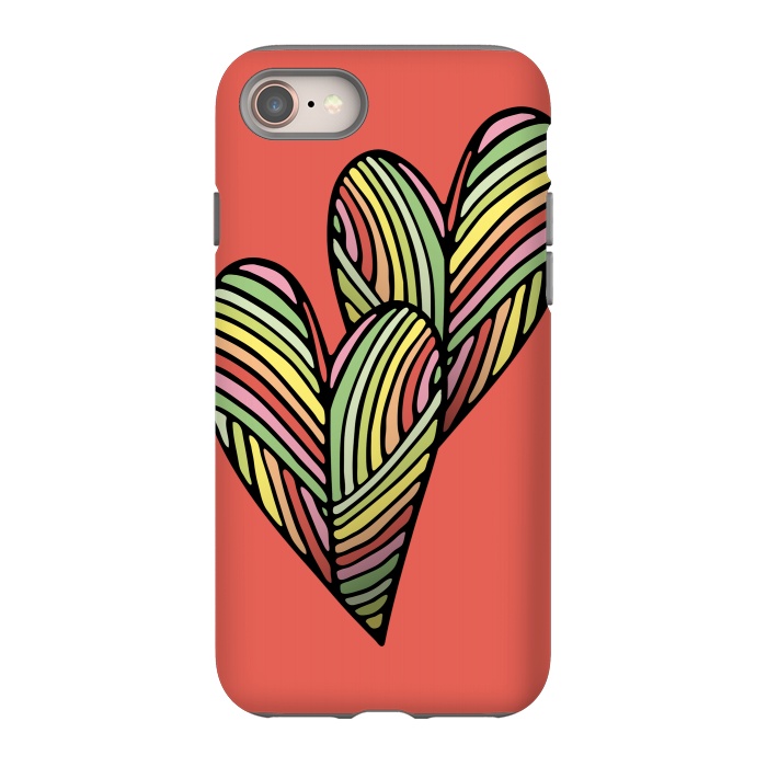iPhone 8 StrongFit Two Hearts by Majoih