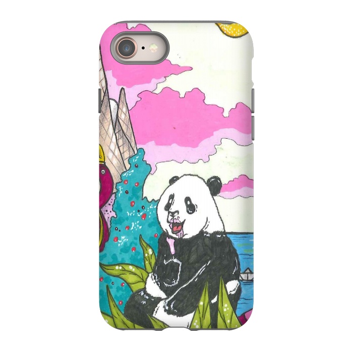 iPhone 8 StrongFit sugar panda by Varo Lojo