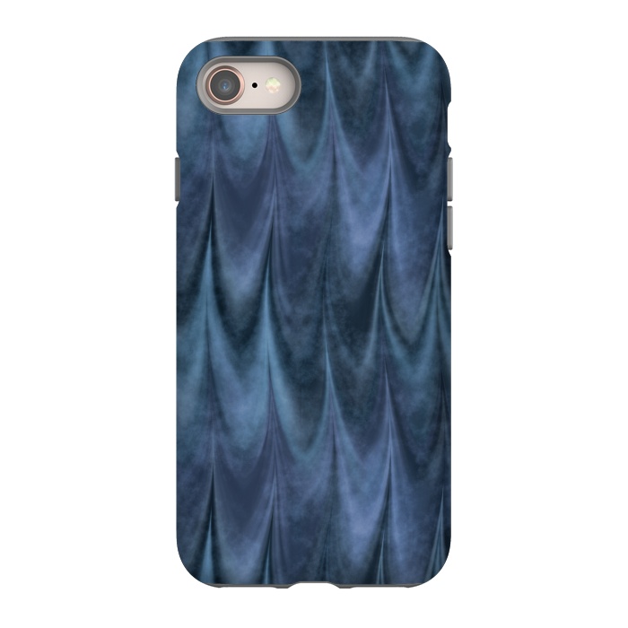 iPhone 8 StrongFit Blue Wbstract Waves by Andrea Haase