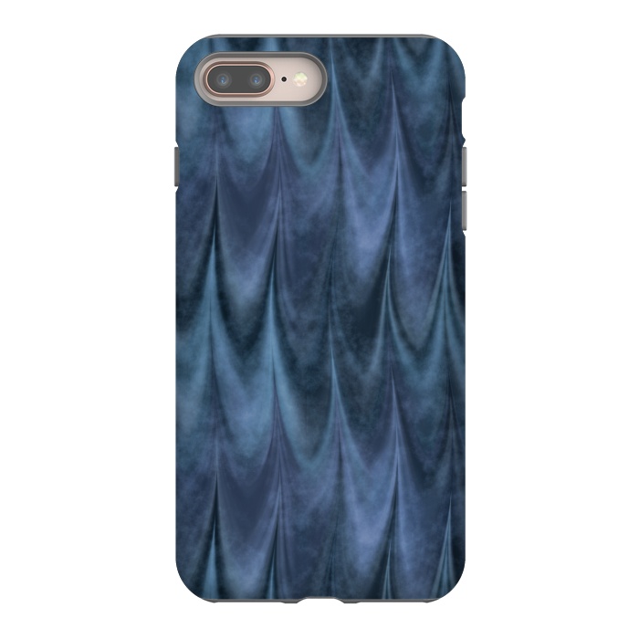iPhone 8 plus StrongFit Blue Wbstract Waves by Andrea Haase