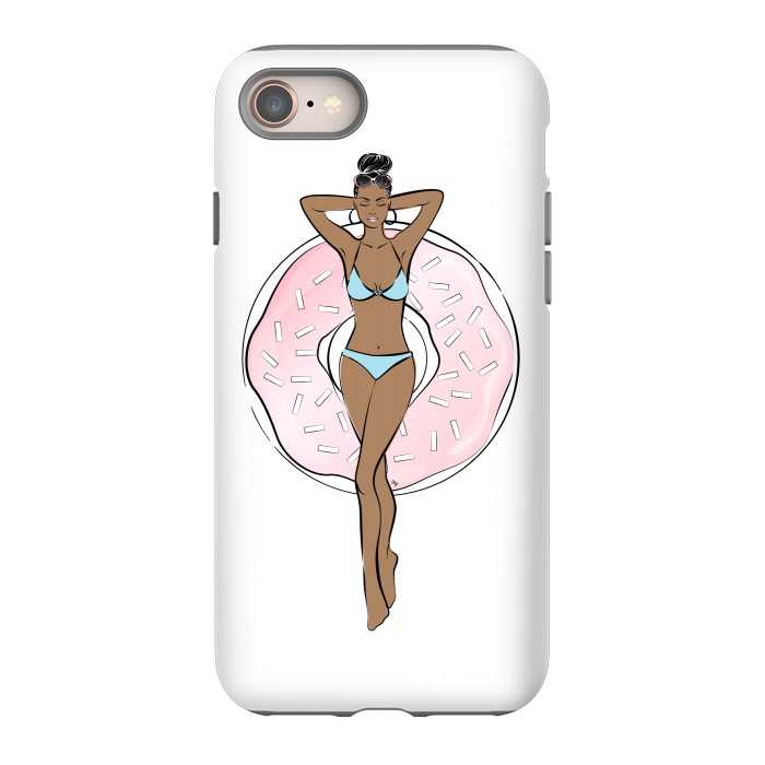 iPhone 8 StrongFit Summer time relax Dark skin by Martina