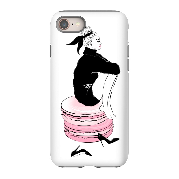 iPhone 8 StrongFit Elegant Macaron Girl by Martina