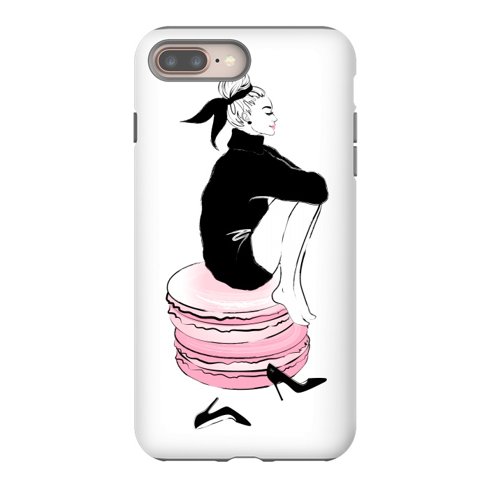 iPhone 8 plus StrongFit Elegant Macaron Girl by Martina