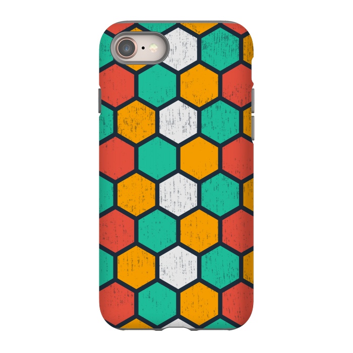 iPhone 8 StrongFit hexagonal tiles by TMSarts
