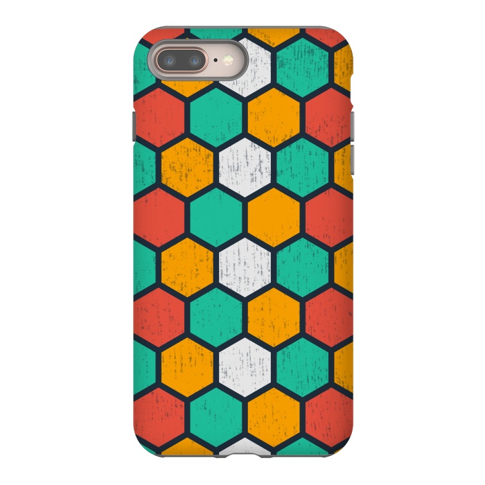 iPhone 8 plus StrongFit hexagonal tiles by TMSarts