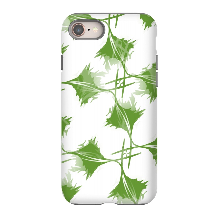 iPhone 8 StrongFit Green Leaves by Creativeaxle